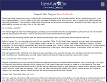 Tablet Screenshot of investorpro.com